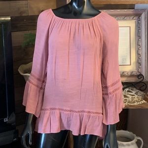 “COUNTERPARTS” Blouse -Fuchsia Color Size XL NWOT